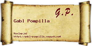 Gabl Pompilla névjegykártya